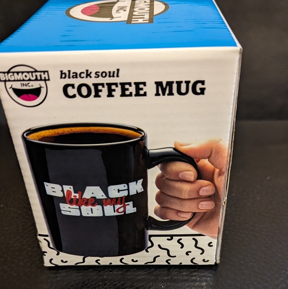 Big Mouth Inc Black like my soul 20 oz mug brand new - Picture 3 of 7